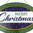 Merry Christmas Oval Hanging Sign