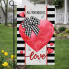 All You Need Is Love Applique Garden Flag