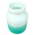 6" Glass Sea Salt Green Vase