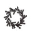 Work Wreath, 24" Black Pine