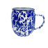 16 oz Cambridge Enamel Blue Marbe Mug