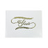 Guest Book- White with Gold Lettering