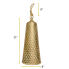 21" Long Metal Gold Hanging Bell