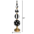50" Black & White Metal Finial