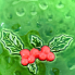 7.5" Ceramic Holly Berry Plate