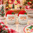 Ceramic Santa Face Salt & Pepper Shakers