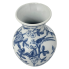 6.5" Birds & Floral Chinoiserie Vase- Long Neck
