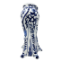 10.5" Blue & White Chinoiserie Giraffe Vase