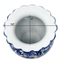 8" Round Scalloped-rim Chinoiserie Vase