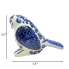 5.5" Downward Facing Blue & White Chinoiserie Bird