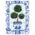 Chinoiserie Topiary Garden Flag