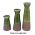 5.5" Two-toned Green & Brown Ceramic Vase