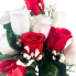 18" Rose Bush - Red & White