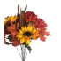 23" Fall Sunflowers & Leaf Bush