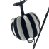 26" Black & White Pumpkin Pick