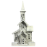 16" White Wooden Church