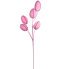 24" Pear Velvet Egg Spray - Pink