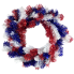 20" Red, White, & Blue Tinsel Wreath