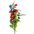 27" Patriotic Poppy Spray
