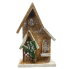 11" Brown Light-Up Cabin