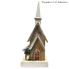 18" Brown Light-Up Cabin