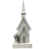 18" White Light-Up Cabin