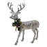 12.5" Brown & Silver Reindeer Statue