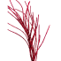 30" Red Glitter Twig Spray
