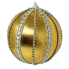 4" Gold Satin Ball with Jems Ornament