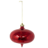 8" Red Speckled Onion Ornament