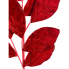 30" Velvet Leaf Spray - Red