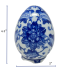 4.5" Blue & White Chinoiserie Floral Egg