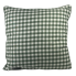 20" x 20" Double Sided Green Gingham Indoor Pillow