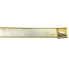 1" x 10yd White Velvet w/ Gold Backing Ribbon