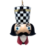 14.5" Metal Checkered Hat Nutcracker Head Ornament