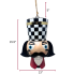 14.5" Metal Checkered Hat Nutcracker Head Ornament