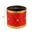 Red & Gold Metal Drum Planters - Set of 3