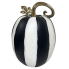 21" Metal Cut Out Pumpkin Lantern -Black & White - Set of 2