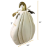 Metal Cream Pumpkins Antiqued - Set of 3