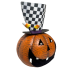 28" Metal Crazy Halloween Pumpkin w/ Planter Hat