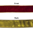 1.5" x10yd Elegant Red Velvet Ribbon w/ Gold Back