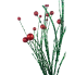 35" Wildly Perfect Twig Ball Spray - Green & Red