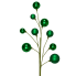 31" Shiny/Matte Ball Ornament Spray - Emerald