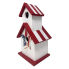 11" Patriotic Striped Bird House