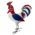 20" Metal Patriotic Rooster