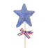 16.5" Sparkly Star Wand- Blue