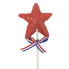 16.5" Sparkly Star Wand- Red