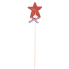 16.5" Sparkly Star Wand- Red