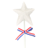 16.5" Sparkly Star Wand- White