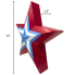 15" Metal American LED Star - Red